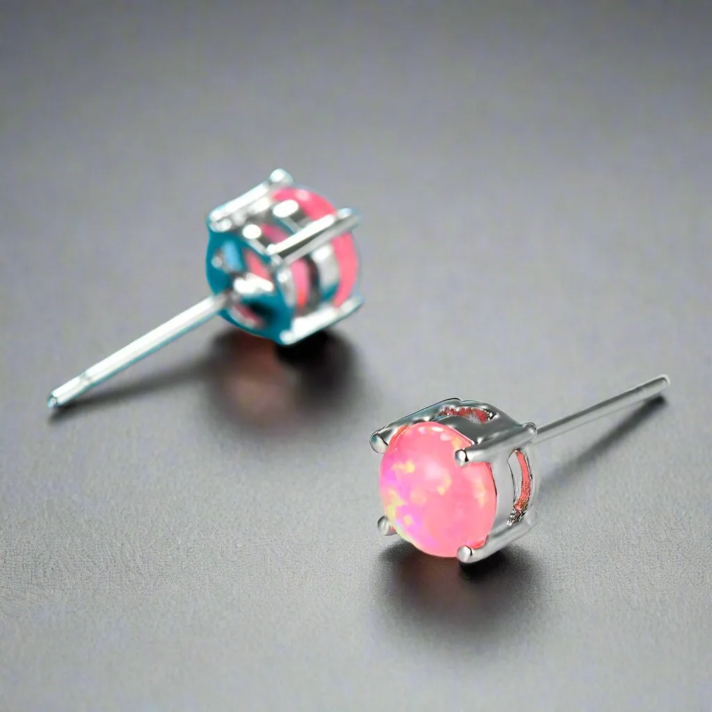 Opal Stud Earrings