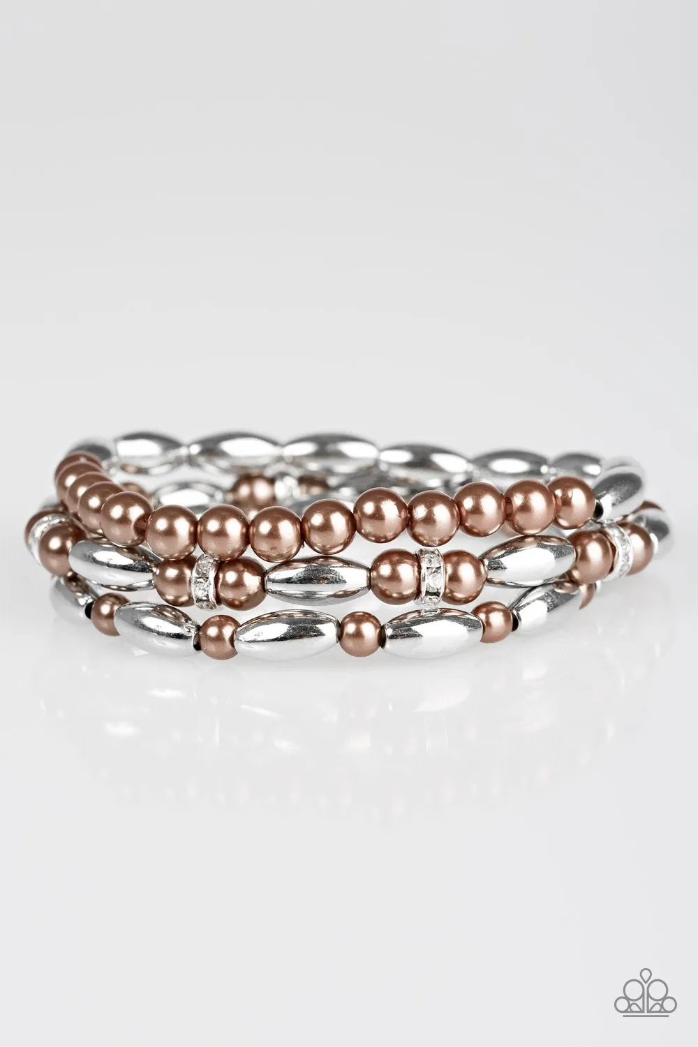 Paparazzi Bracelet ~ Chic Contender - Brown