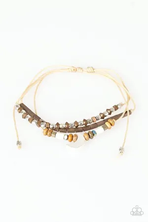 Paparazzi Bracelet ~ Desert Moon - Brown