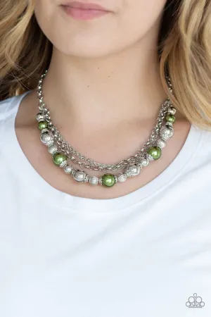 Paparazzi Necklace ~ 5th Avenue Romance - Green