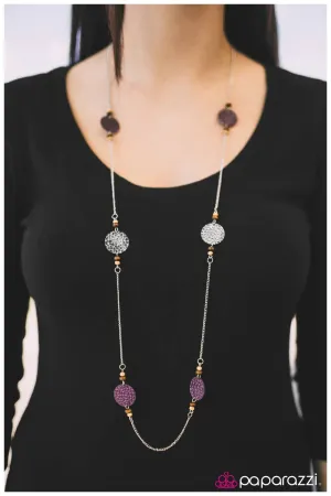 Paparazzi Necklace ~ Deep In The Woods - Purple