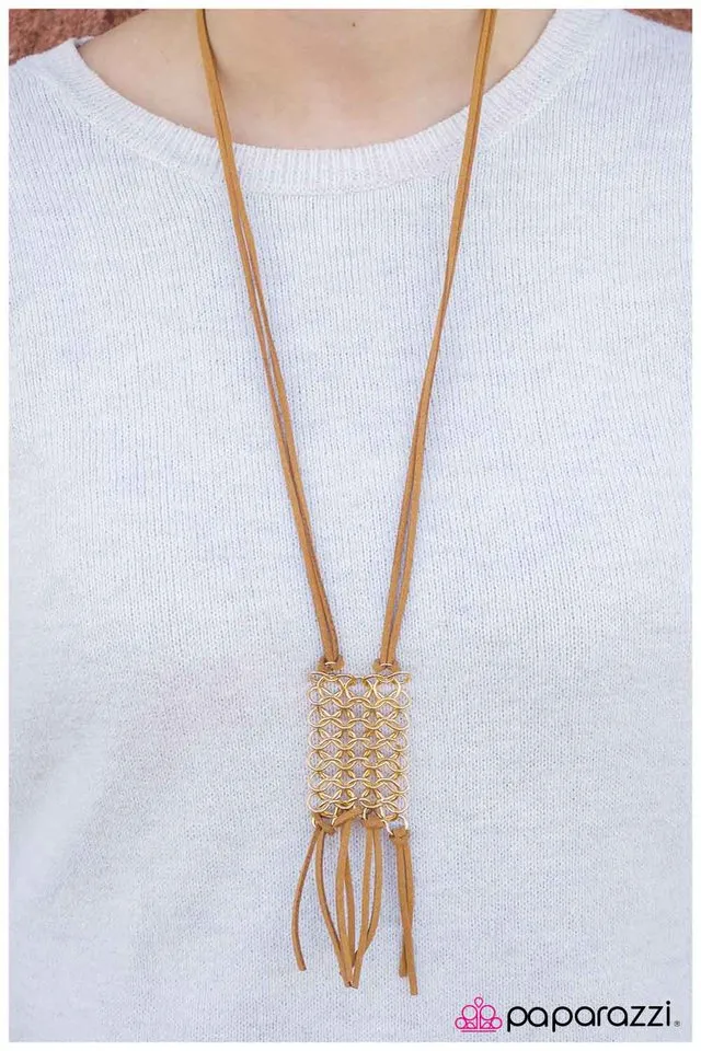 Paparazzi Necklace ~ Infinite Fringe - Brown