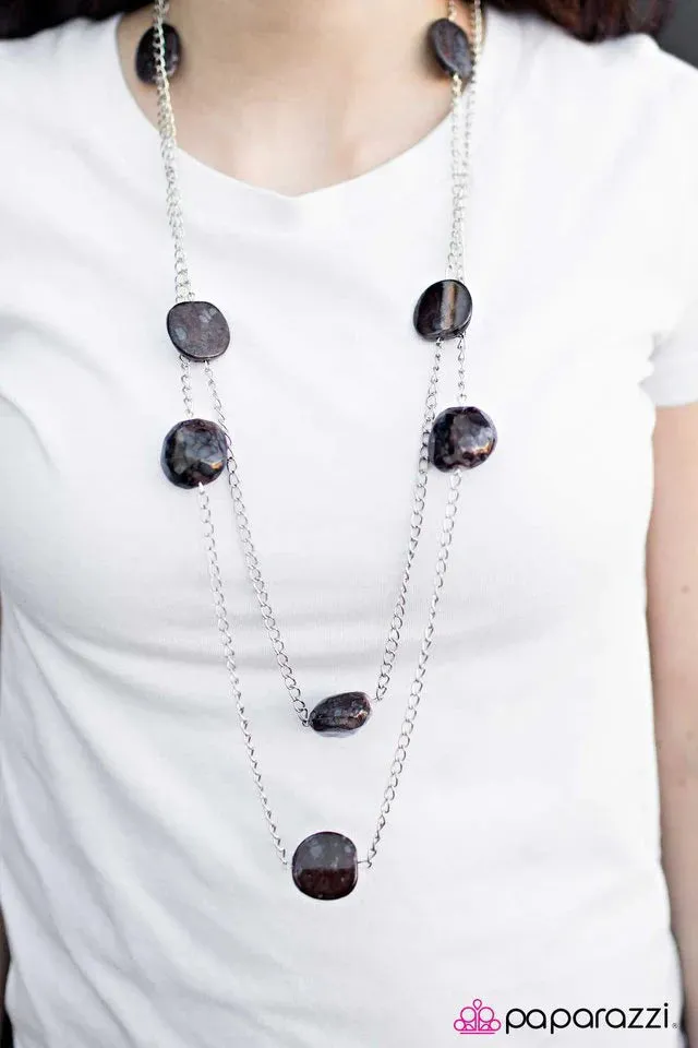 Paparazzi Necklace ~ Rockstar Status - Brown