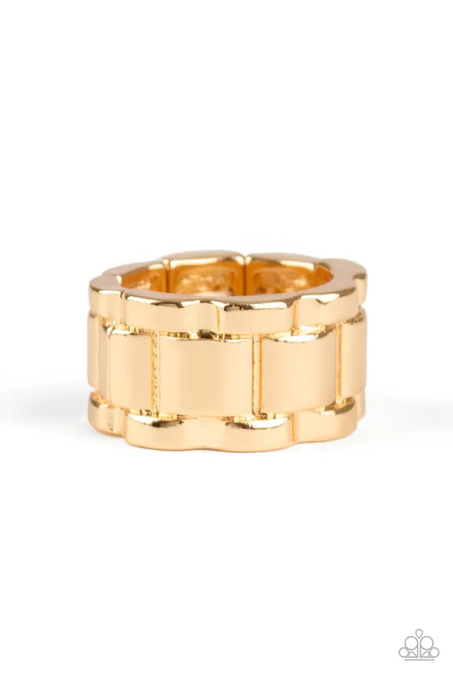 Paparazzi Ring ~ Modern Machinery - Gold