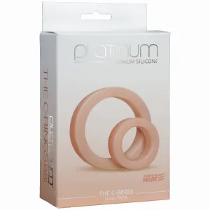 Platinum Silicone C Ring White