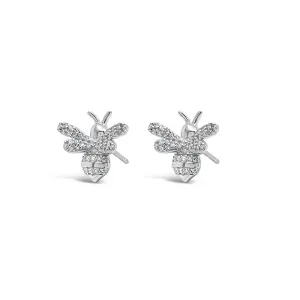 Queen Bee Children Sterling Silver Earrings