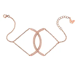 Rose Gold Curve Bracelet