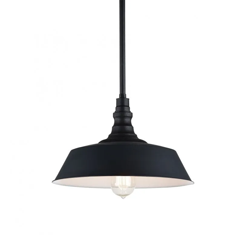 SCACCHI 1 LIGHT PENDANT, DARK GREY