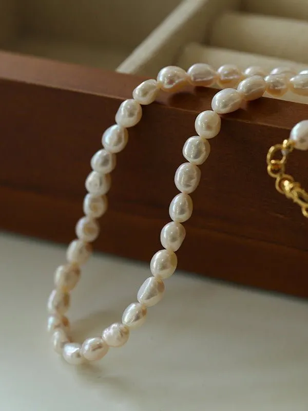 Simple Natural Pearl Necklace