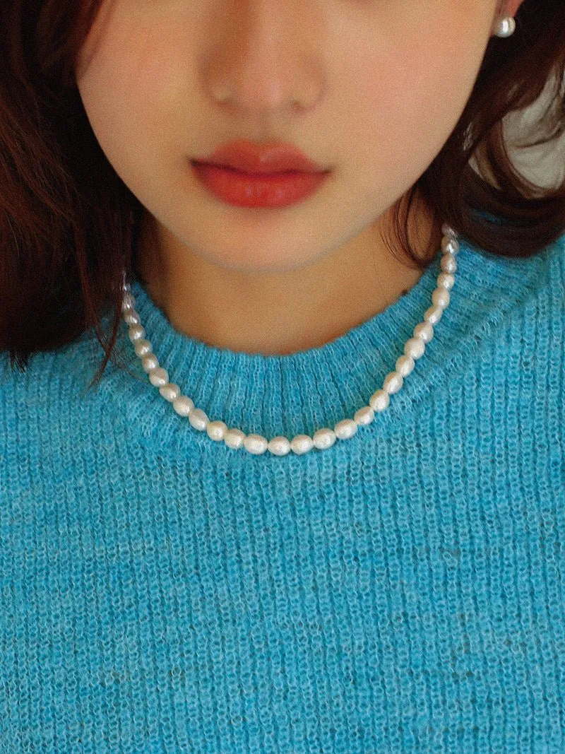 Simple Natural Pearl Necklace