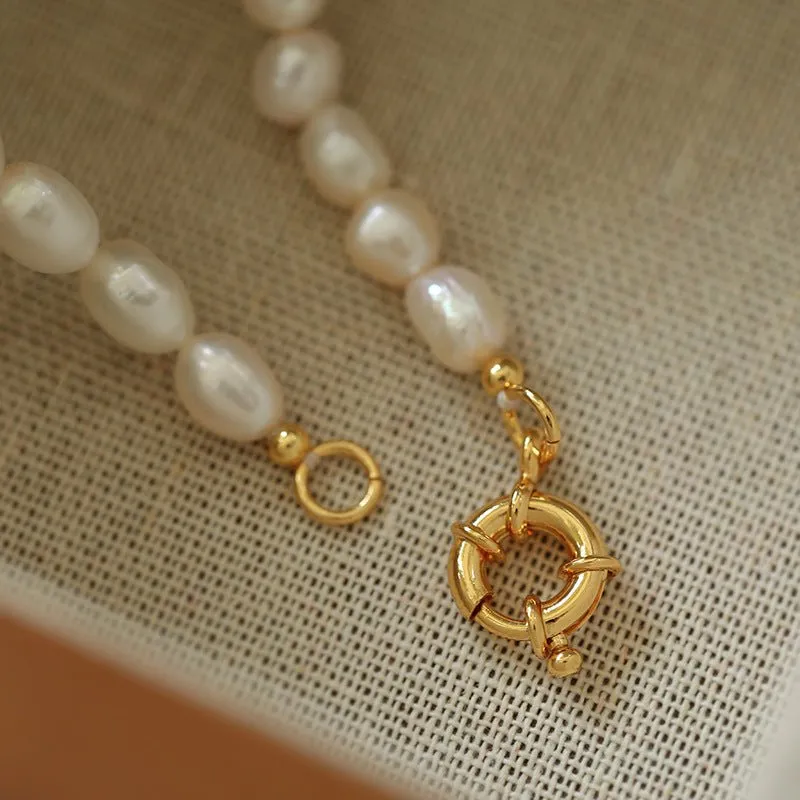 Simple Natural Pearl Necklace