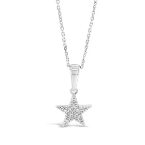 Sparkling Little Star Sterling Silver Pendant