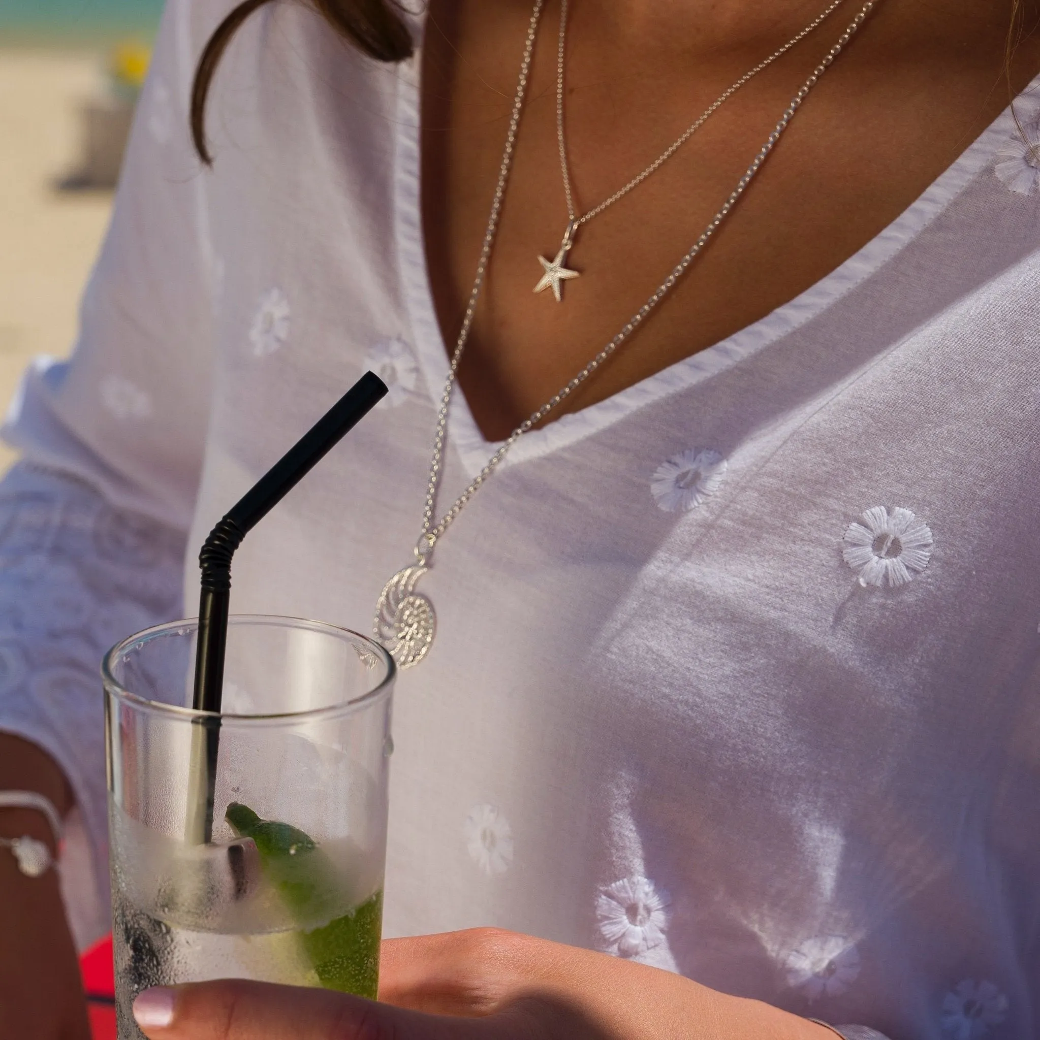 Sparkling Starfish Pendant