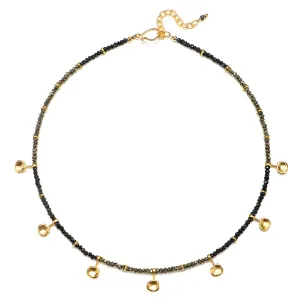 Spinel and Gold Water Cast Necklace