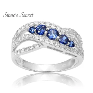 Sterling Silver Tanzanite Engagement Rings