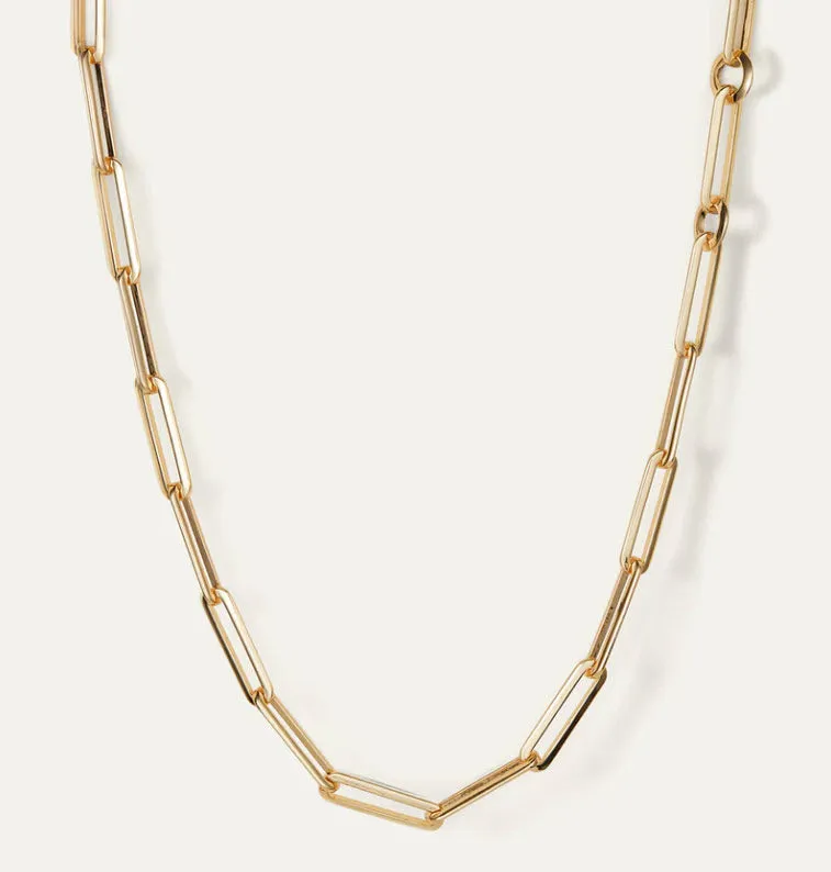 The Open Link Necklace in Gold