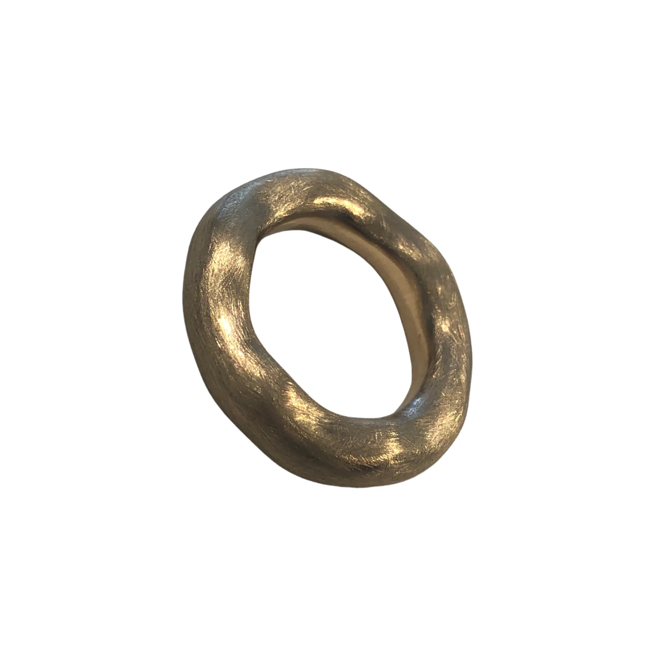 Thick Wavy Ring in 14k Gold