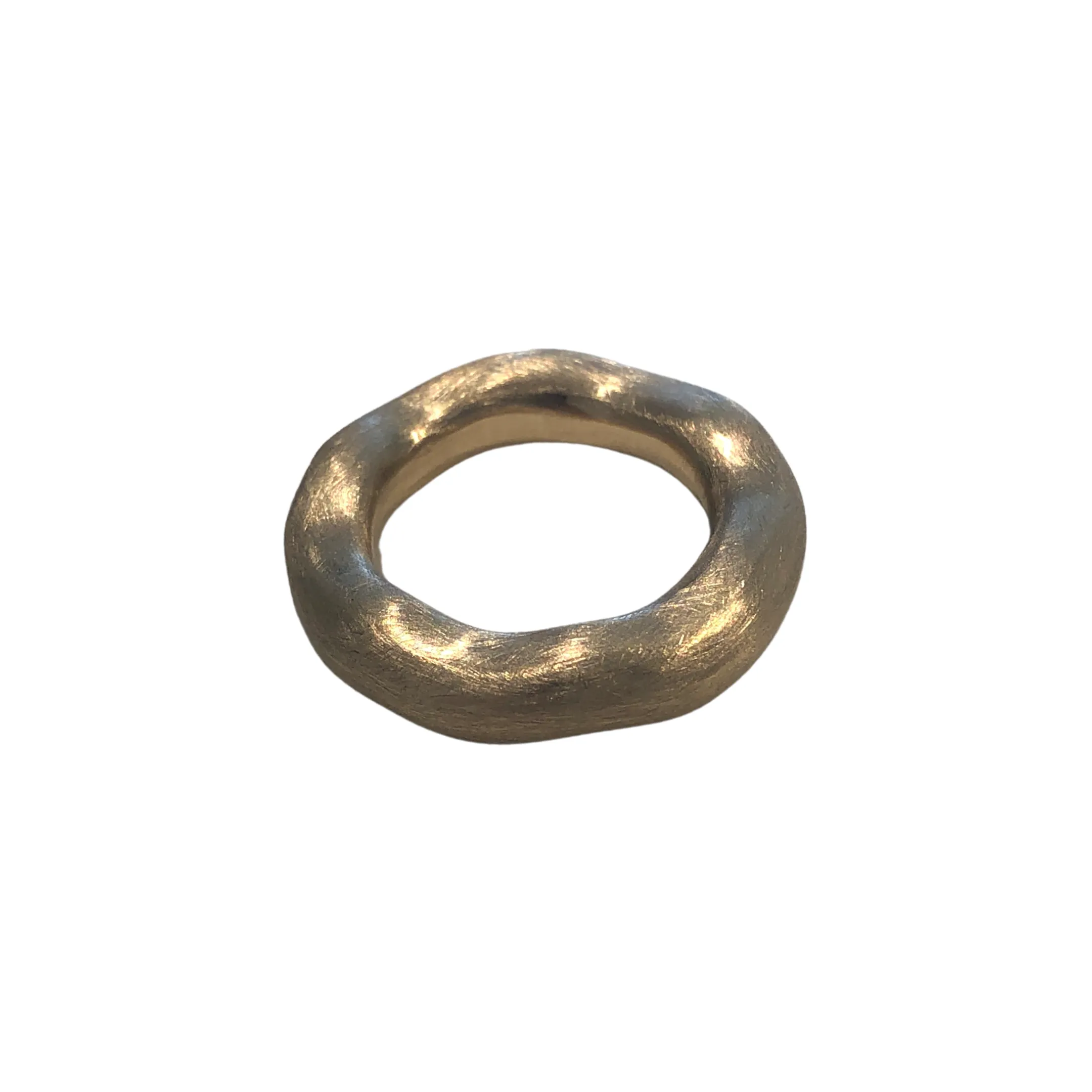 Thick Wavy Ring in 14k Gold