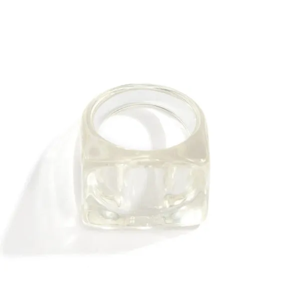 Translucent Rectangular Acrylic Ring