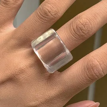 Translucent Rectangular Acrylic Ring