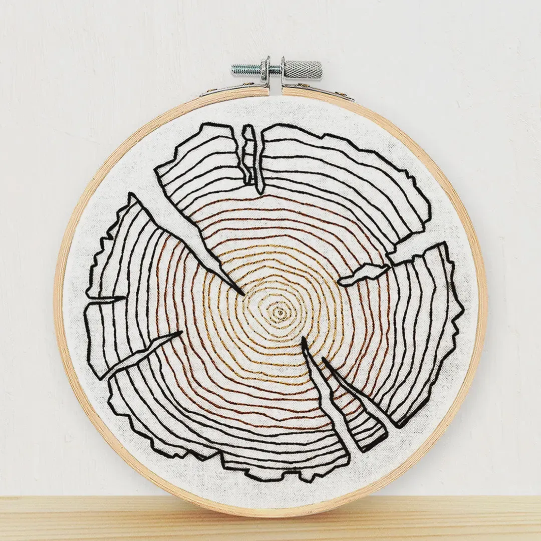 Tree Rings Embroidery Kit