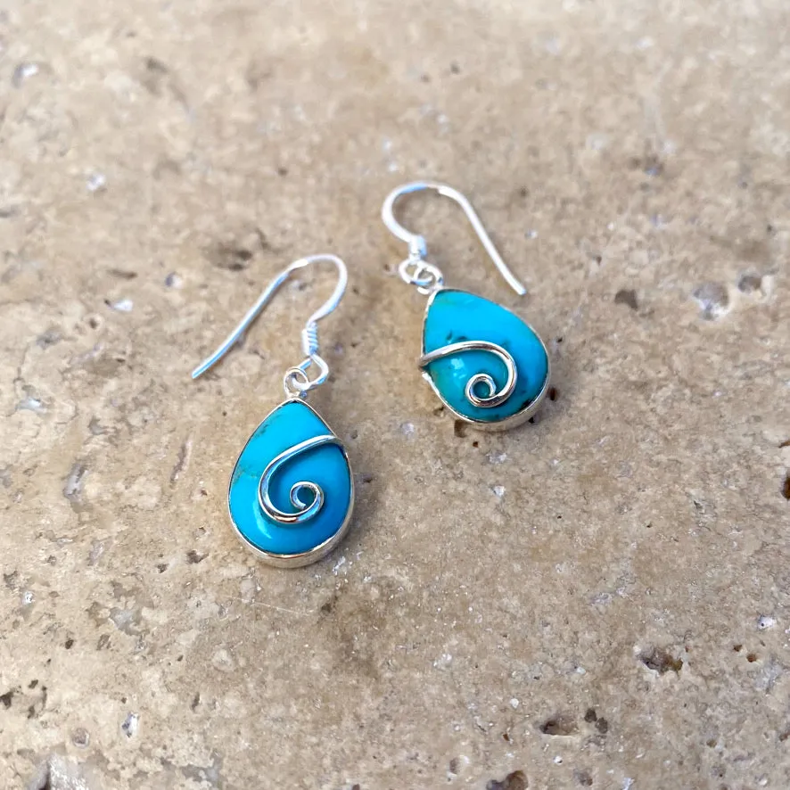 Turquoise Earrings - Sara