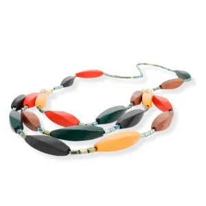 Unleash Your Bohemian Flair with the Multicolor Beaded Necklace Set